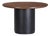 Marlow Black Wood Round Dining Table For Sale