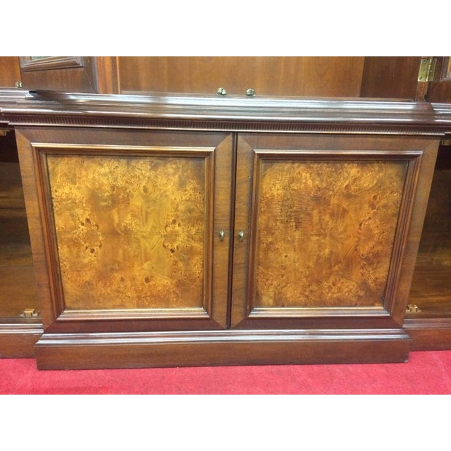 Breakfront Cabinet by Hickory Furniture (American Masterpiece by Hickory). Two Piece Cabinet For Sale - Image 9 of 12