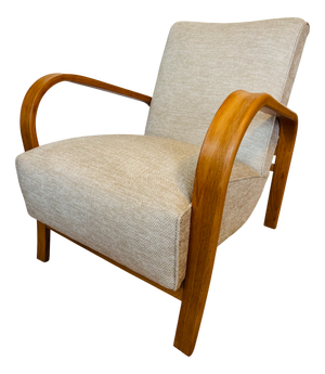 Art Deco Lounge Chair by Koželka & Krpáček for Interior Prague, Czechoslovakia, 1960s