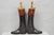 Vintage Maxwell London English Leather Black & Brown Horse Riding Boots W/ Trees For Sale - Image 9 of 18