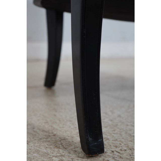 Pair Swan Carved Neoclassical Upholstered Chairs For Sale - Image 10 of 13