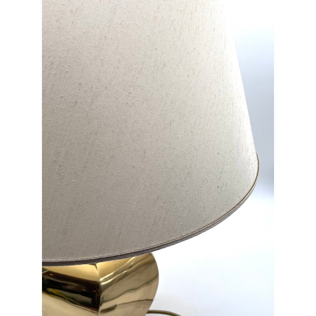 Large Hollywood Regency Twisted Brass Table Lamp by Gomiero, Italy, 1970s For Sale - Image 18 of 18