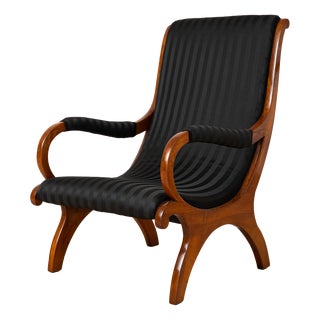 Antique German Biedermeier Cherrywood Chair, 1830s For Sale