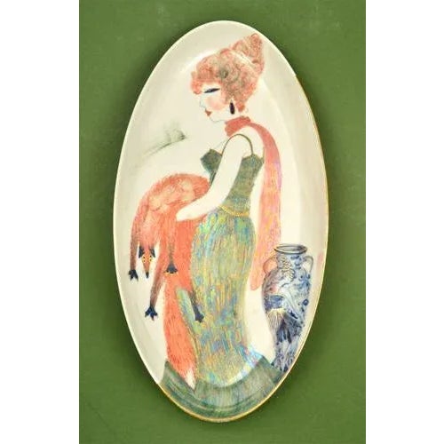 21. gs. Latvia. Author - Inese Brants. Porcelain, painting, guilded. 42x22 cm