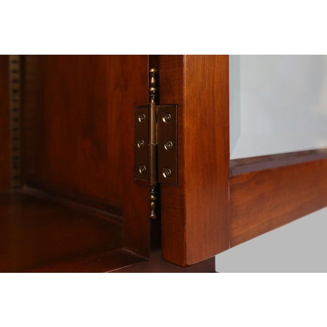 English Wooden Bookcase Cabinet, 1950s For Sale - Image 17 of 18