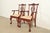 English Baker Furniture Chippendale Carved Mahogany Armchairs, Pair For Sale - Image 3 of 15