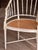 Set of Four Regency Style White Painted Faux Bamboo Armchairs With Cane Seats For Sale - Image 6 of 13