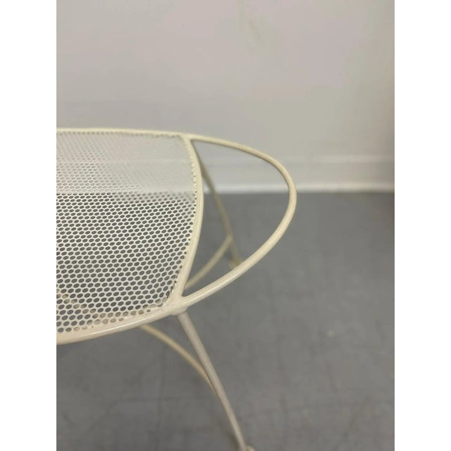 1970s Vintage Atomic Shaped Off White Bench For Sale In Seattle - Image 6 of 8