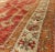 Textile Antique Turkish Oushak Rug With Geometric Design in Red, Light Green, Orange and Cream For Sale - Image 7 of 9