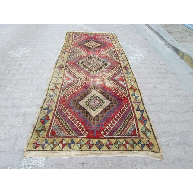 Handknotted Vintage rug from Konya region of Turkey. Approximately 50-60 years old.In very good condition.