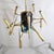 Mid-Century Modern Chandelier Sculpture with Adjustable Diffuser by Leonardi Leoncillo for Lumi, 1952 For Sale - Image 3 of 18
