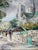 1960’s Vintage Waite Impressionist European Cityscape Oil on Canvas Painting, Framed For Sale - Image 9 of 12