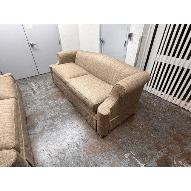 Belmar Bespoke Roll Arm Sofas, Pair For Sale In San Francisco - Image 6 of 12