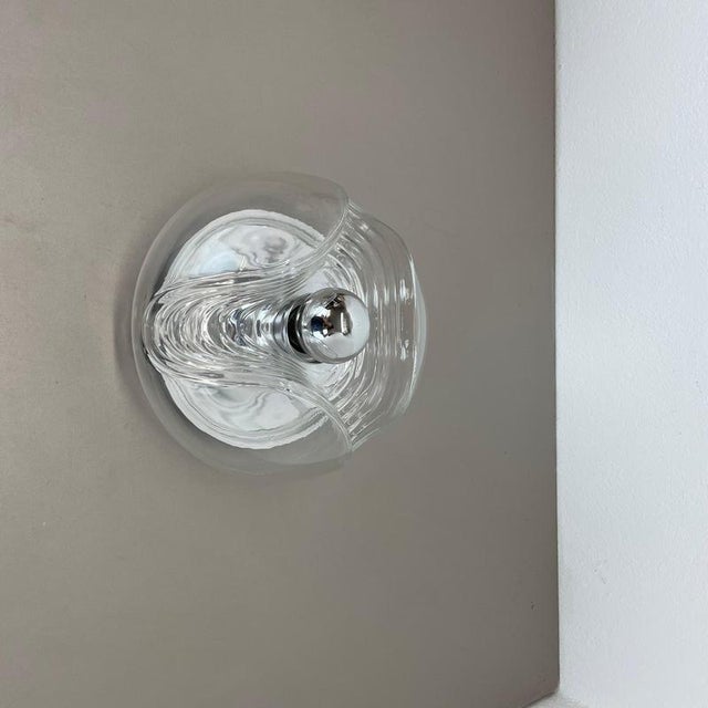 Wave Wall Light from Peill & Putzler, Germany, 1970s For Sale - Image 4 of 17