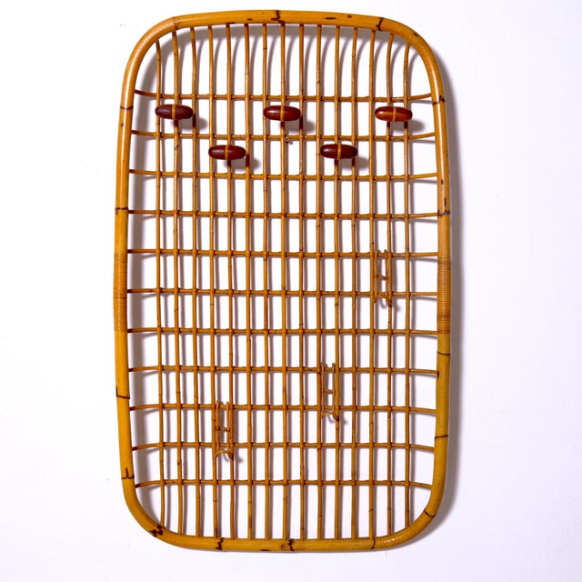 1950s Bamboo Coat Stand by Olaf van Bohr 1950s For Sale - Image 5 of 18