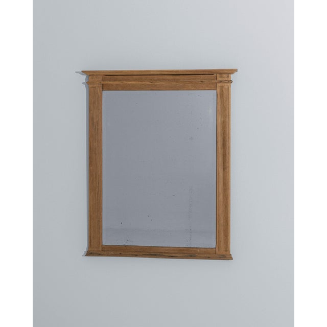 1880s French Oak Neoclassical Mirror For Sale - Image 4 of 18