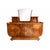 Brown Art Deco Walnut Burl Sideboard with Mirror, 1980s For Sale - Image 8 of 8