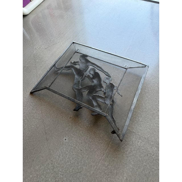 Vintage Brutalist Metal Soccer Wall Sculpture Weinberg Soviet Style Fifa For Sale - Image 15 of 15