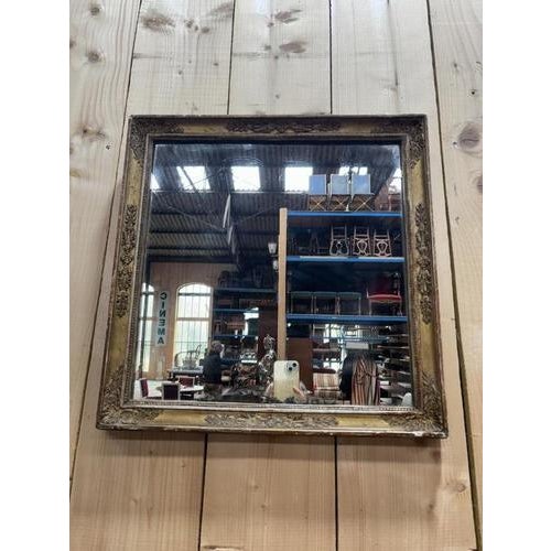 Square Mirror in Solid Wood Frame For Sale - Image 9 of 9