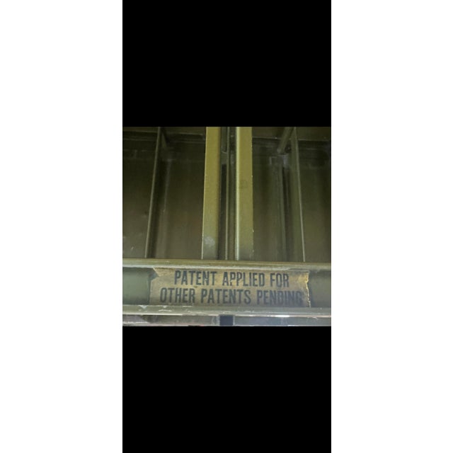 Arts & Crafts 1900-1909 2-Piece Shaw-Walker Card Catalog on Globe-Wernicke Base For Sale - Image 3 of 9