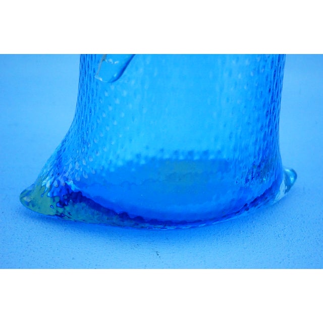 Vintage Bag-Shaped Vases in Sea Blue Murano Glass from Cenedese Glassworks, Italy, 1970s, Set of 2 For Sale - Image 15 of 18