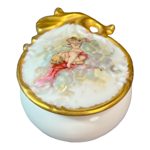 Antique Porcelain Pill/Trinket Box