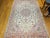 Persian Persian Tabriz Rug, Hand-Knotted Wool & Silk, Fine Floral Pattern, Ivory & Pink, 7x10 For Sale - Image 3 of 15
