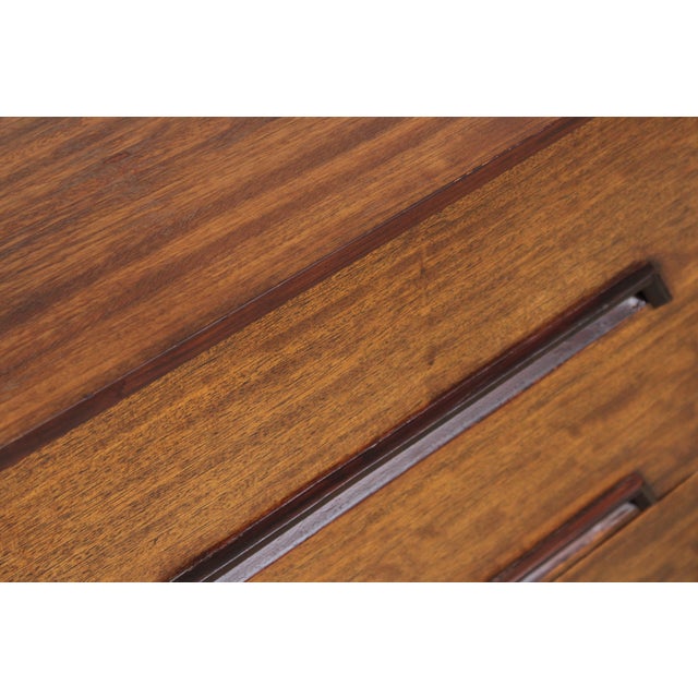 Pair of Drexel Perspective Walnut Nightstands For Sale - Image 12 of 16