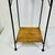 Wood 1980s Vintage Coastal Boho Chic Arts & Crafts Wicker and Twisted Rope Metal Plant Stand For Sale - Image 7 of 12