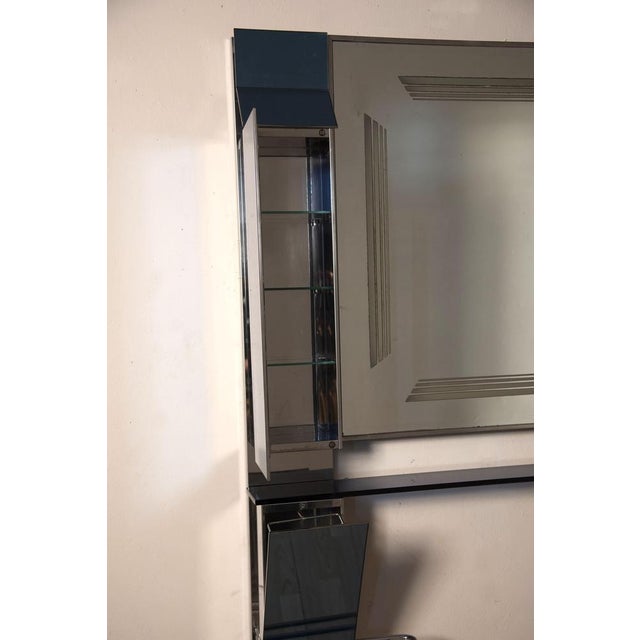 Bathroom Mirror Cabinet attributed to Fontana Arte from Fontana Arte, 1980s For Sale - Image 16 of 18