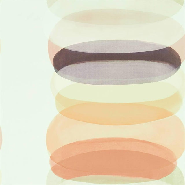 Harlequin Elliptic Wallpaper in Plum - a Sample For Sale