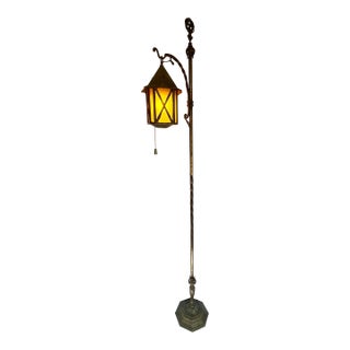 Mid 20th Century Lantern Mission Arts Floor Lamp For Sale