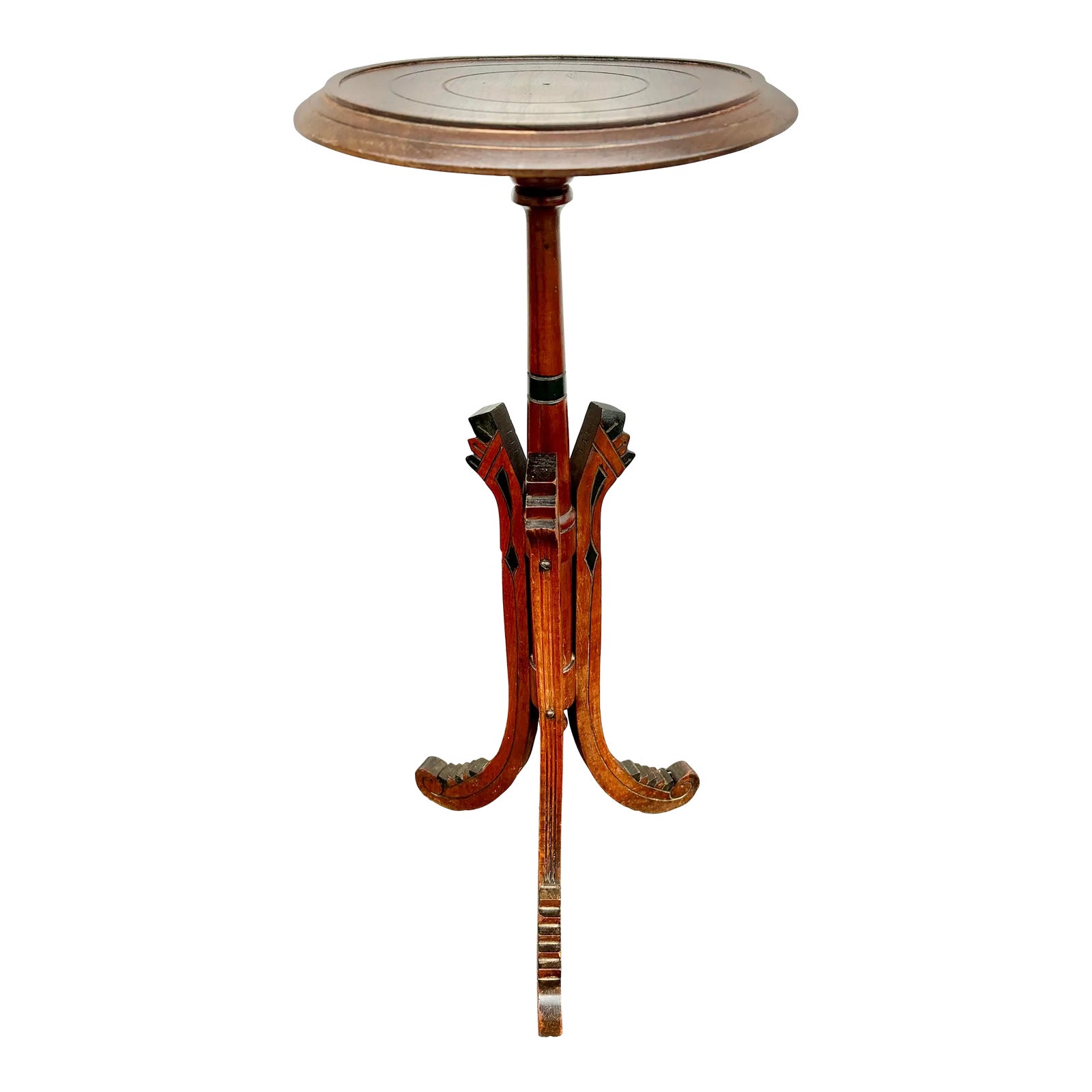 Art Deco Wooden Side Table Stand Chairish