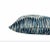 Blue Multi Zigzag Velvet Throw Pillow With Feather Down Insert For Sale - Image 4 of 6
