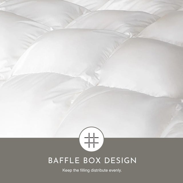 Not Yet Made - Made To Order All Season Premium White Duck Down Duvet with TENCELTM Lyocell Organic Cotton Shellm Twin For Sale - Image 5 of 7