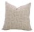 Handcrafted Pillow Cover With Block Print 16x16 Inch Linen Blend-Chauras For Sale