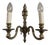 Antique French Bronze Wall Sconce, Set of 2 For Sale