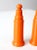 Vintage Push Top Orange Plastic Salt and Pepper Shakers For Sale - Image 6 of 8