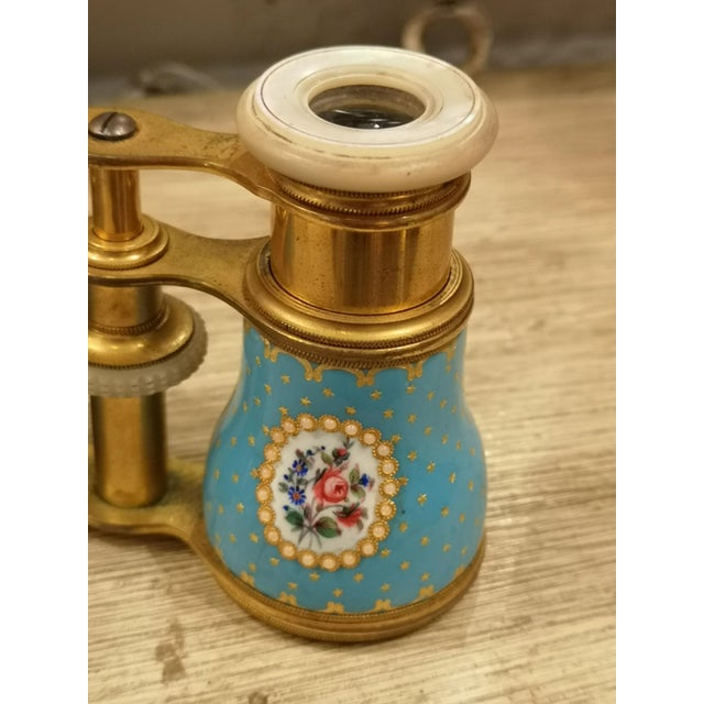 Blue Enamel Theater Glasses For Sale - Image 10 of 13