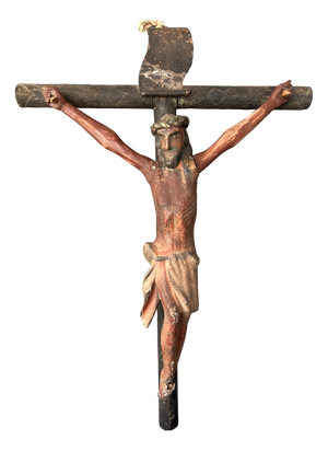 Mexican Artist, Christ on the Cross, 18th Century, Corn Cane