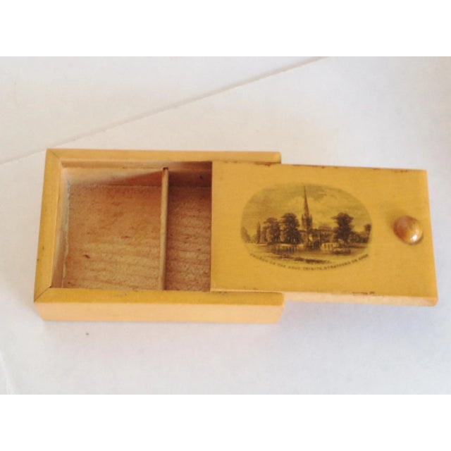 Wood Antique Mauchline Ware Treen Souvenir Set Bunker Hill, Stratford, Giant's Causeway For Sale - Image 7 of 10