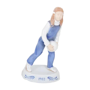 Girl Figurine by Søren Brunoe for Bing & Grondahl, 1982