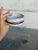 Ceramic Small Bowl White Glaze Brown Textured Drip Band Mid-Century Modern 1970s For Sale In Los Angeles - Image 6 of 10
