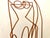 2020s Pair of Abstract Figurative Ink Drawings by CL Auker For Sale - Image 5 of 6