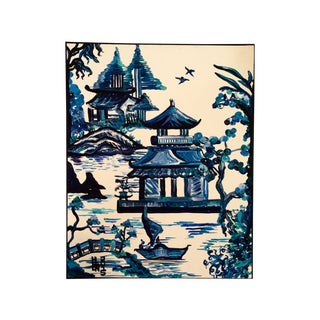 "Blue Willow" Painting by Helen Dixon - 16" X 20" For Sale