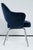 Knoll Saarinen Executive Arm Chair in Navy Velvet For Sale - Image 4 of 7