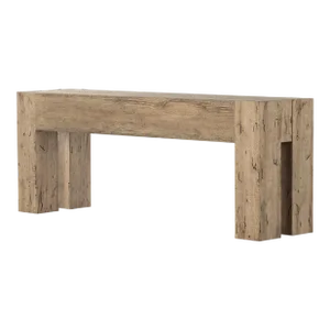 Four Hands Abaso Console Table, Rustic Wormwood Oak
