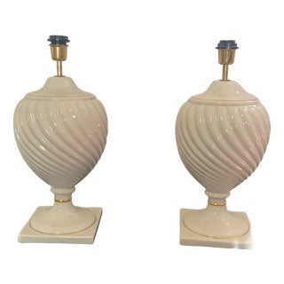 Vintage Table Lamps by Tommaso Barbi, 1970s, Set of 2 For Sale