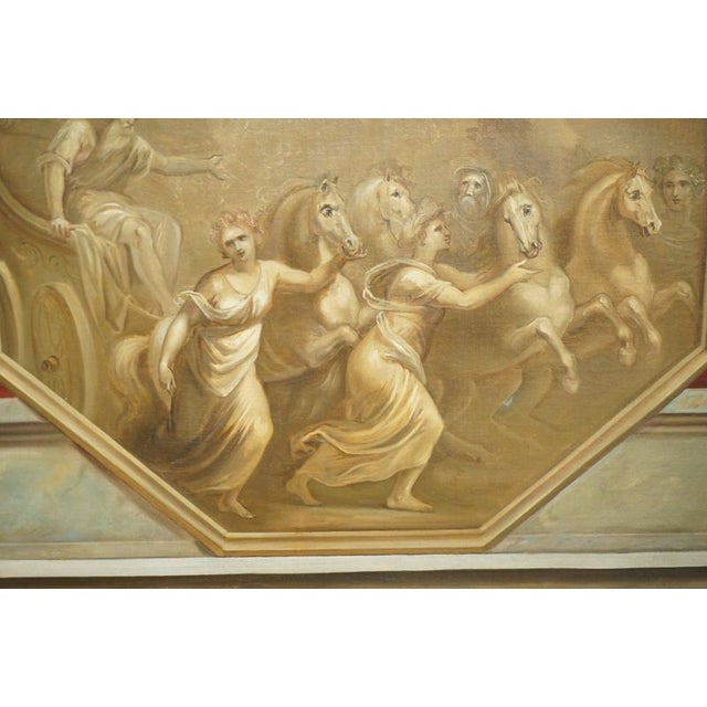 Classical Putti Revealing the Chariot of Apol, 1860, Oil Painting For Sale - Image 10 of 18