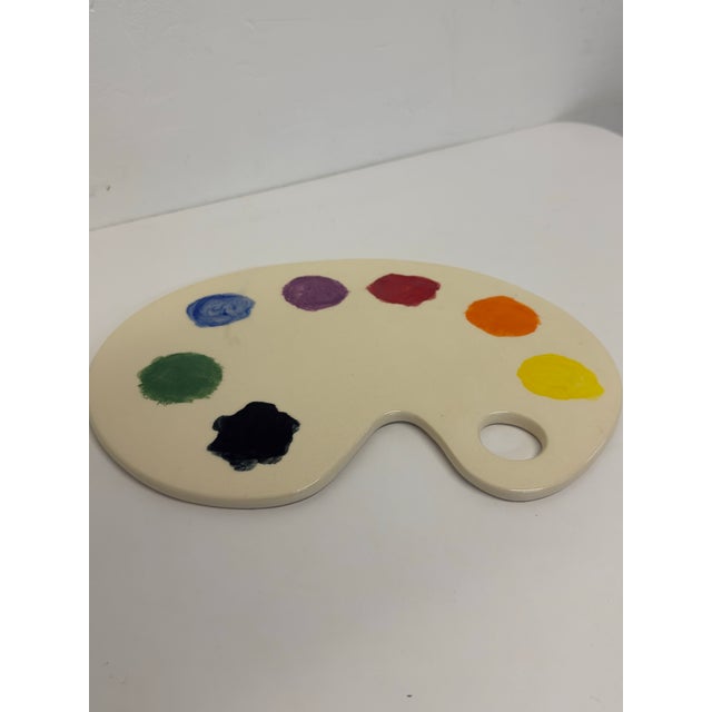 Ceramic Contemporary Ceramic Painters Pallet Sculpture, Signed 2019 For Sale - Image 7 of 12
